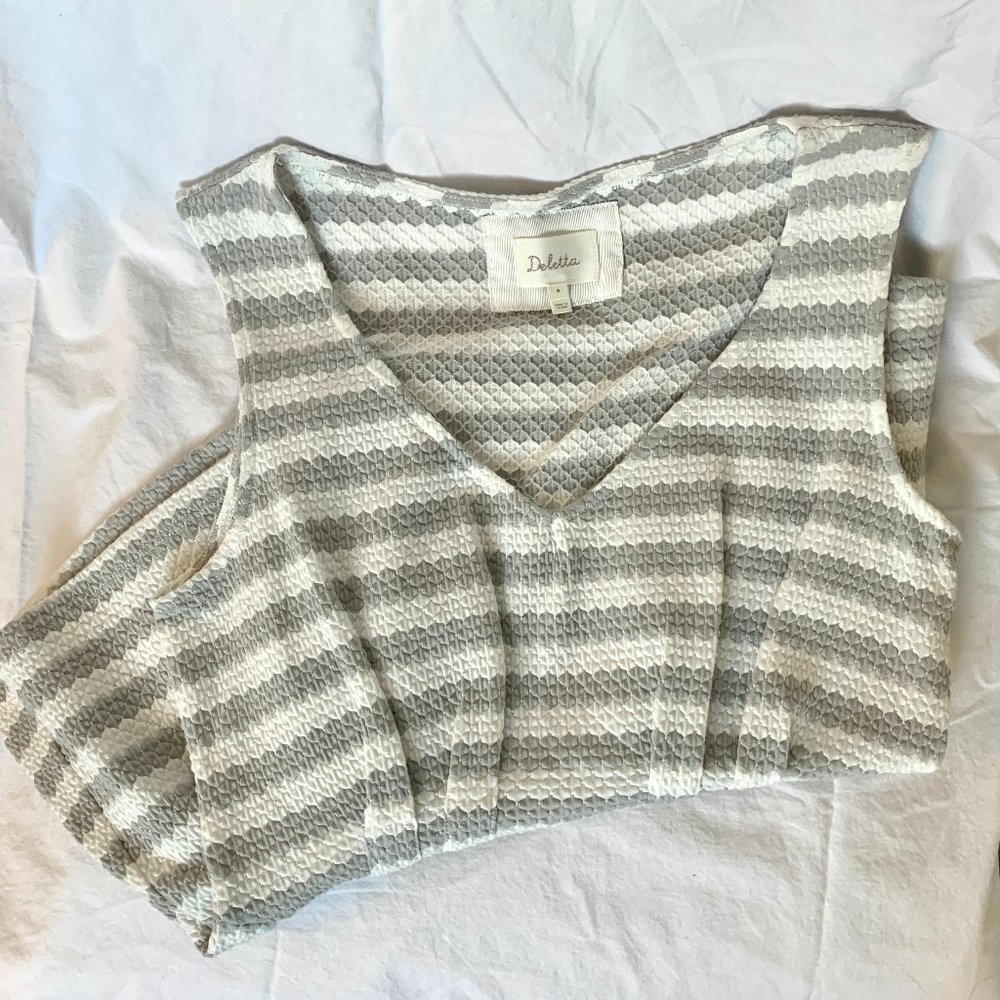 Anthropolgie Striped Peplum Top (Deletta Top)